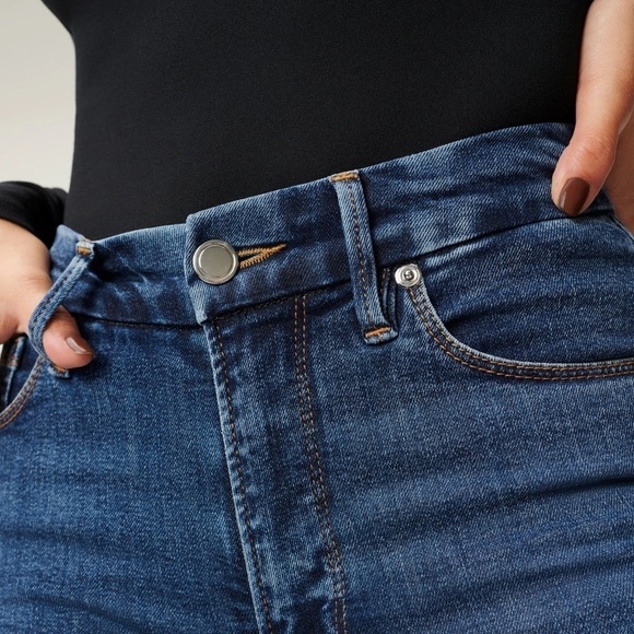 GOOD LEGS CROP RAW HEM JEAN SIZE 18 - Picture 6 of 8